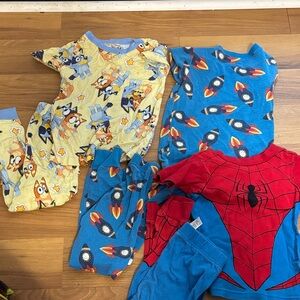 Boys, Kids Cartoon Pajama Set bluey, Spider-Man